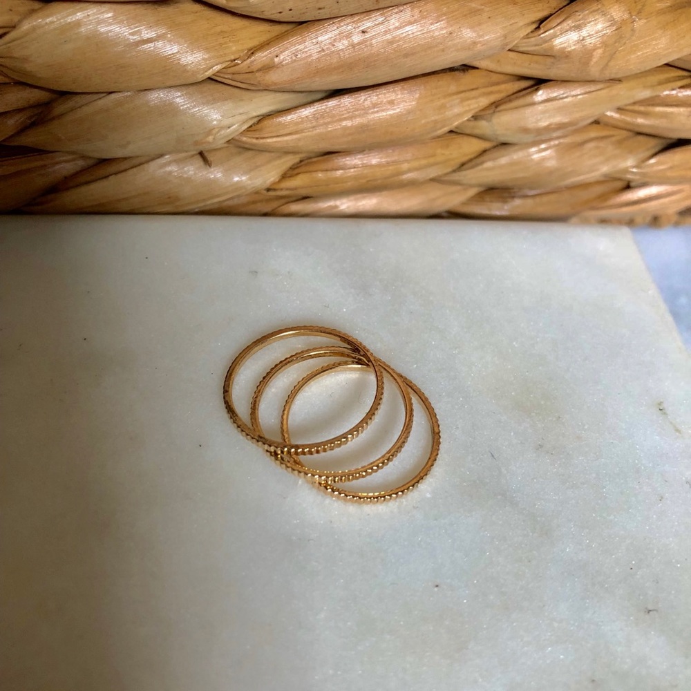 GOLD STACKABLE RINGS
